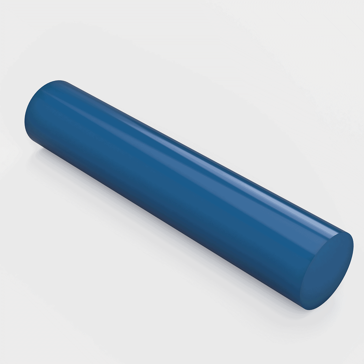 Plastic rod PUR blue
