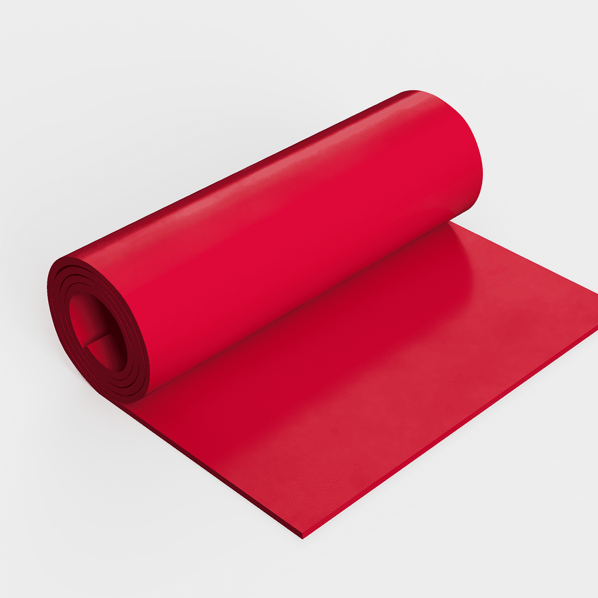 Solid rubber red